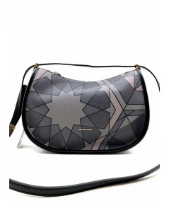 GATTINONI BORSA HOBO STAMPA MACRO GRIGIO BINM98484WVP131