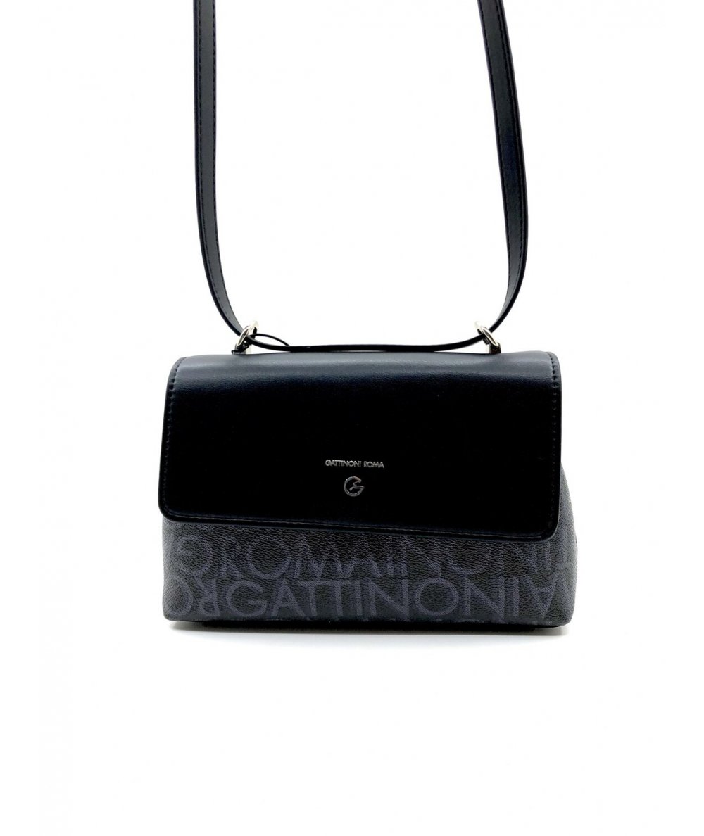 GATTINONI BORSA FLAP TRACOLLA NERA BIN0R8515WVP000